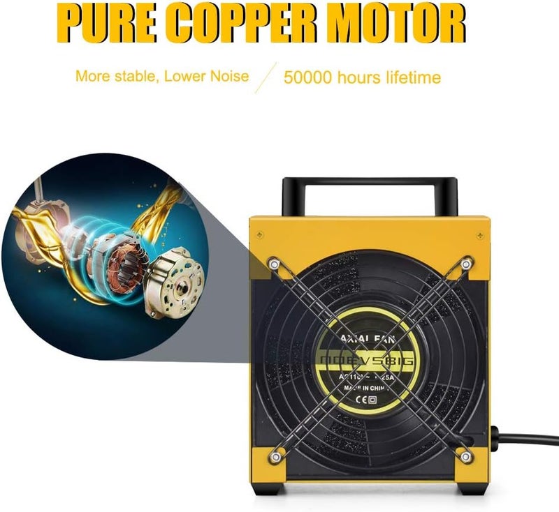 NOEVSBIG Solder Fume Extractor Smoke Absorber Remover Smoke Prevention Absorber Fume Extractor Smoke Fan Soldering Fan DIY Working Fan for Soldering Station Stained Glass Laser Cutter - Image 5